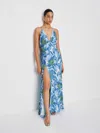 Reformation Zani Dress In Blue