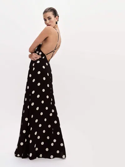 Reformation Zani Dress In Moon Dot