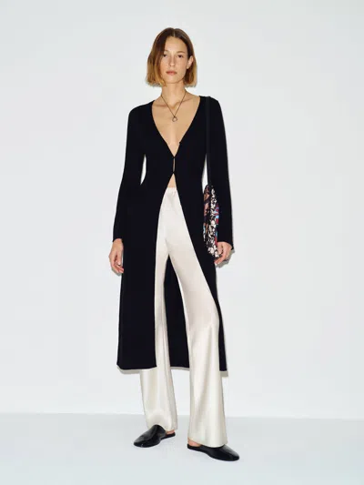 Reformation Zealand Flat Mule Black Eel 9.5