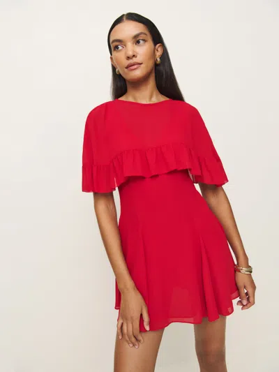 Reformation Zelena Dress In Lipstick