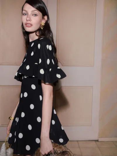 Reformation Zelena Dress In Moon Dot