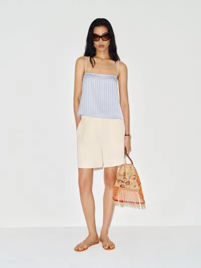 Reformation Zeno Top Bleu 34 In Blue