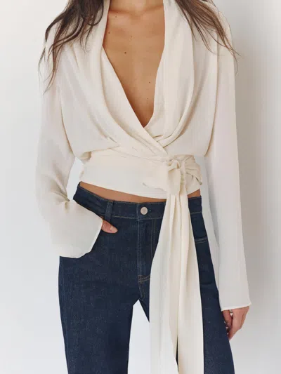 Reformation Zev Top Ivory 0 In Neutral