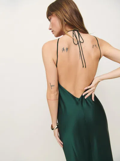 Reformation Zinna Dress In Forest
