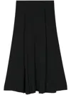 Reformation Zoe Midi Skirt In Black