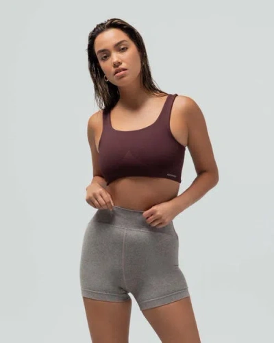 Reformer Clean Finish Compression Bra In Brown