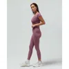 Reformer Ribbed Cap Sleeve Crop Top In Purple