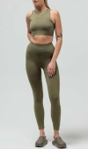Reformer The Ribbed Legging In Green