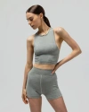 Reformer The Heather Cropped Tank In Green