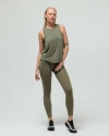 Reformer The Loose Racerback Tank Top In Green