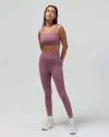 Reformer The Ribbed Legging In Purple