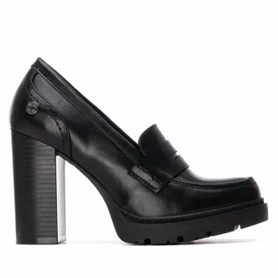 Refresh Women's Casual Heeled Loafer In Black In Multi