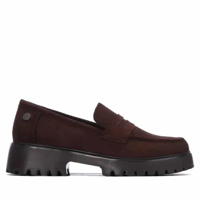 Refresh Women's Casual Suede Moccasins In Brown In Black