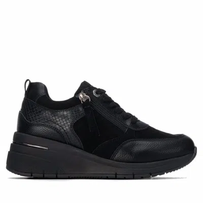 Refresh Women's Casual Wedge Sneakers In Black