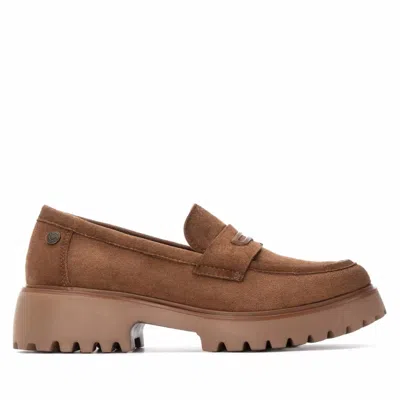 Refresh Women's Heeled Loafers In Khaki In Multi