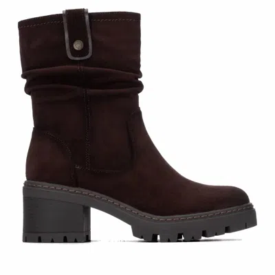Refresh Women's Suede Ankle Booties In Brown