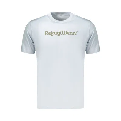Refrigiwear Azure Cotton Mens Tshirt In Blue