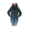 Refrigiwear Bicolor Nylon Coat In Green