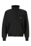 Refrigiwear Black Nylon Captain Bomber Jacket In Black