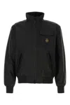 Refrigiwear Black Nylon Captain Bomber Jacket In Nero