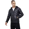 Refrigiwear Blue Nylon Jacket In Black