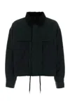 Refrigiwear Bottle Green Nylon Tobias Jacket In Black