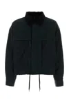 Refrigiwear Bottle Green Nylon Tobias Jacket In Black