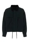 Refrigiwear Bottle Green Nylon Tobias Jacket In Black