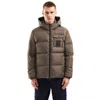 Refrigiwear Beige Nylon Men Jacket In Brown