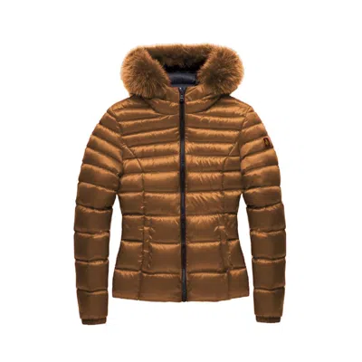 REFRIGIWEAR BROWN POLYAMIDE WOMEN'S JACKET