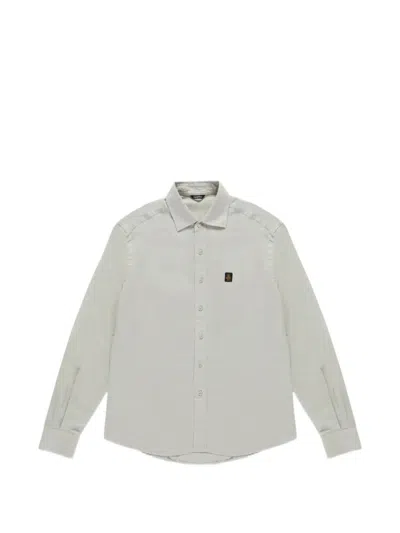 Refrigiwear Cape May Logo-patch Shirt In Gray