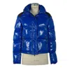 REFRIGIWEAR CHIC BLUE DOWN JACKET WITH ECO-FRIENDLY FLAIR