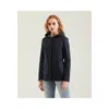 REFRIGIWEAR CHIC BLUE POLYESTER JACKET WITH ZIP AND BUTTON DETAIL