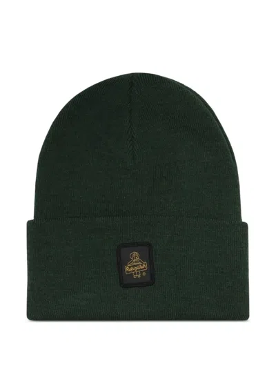 Refrigiwear Clark Patch-detail Beanie Hat In Green