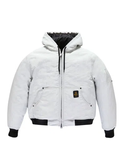 Refrigiwear Corby Logo Bomber Jacket In White