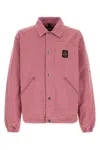 Refrigiwear Dark Pink Denim Tabbs Jacket In Dark Pink