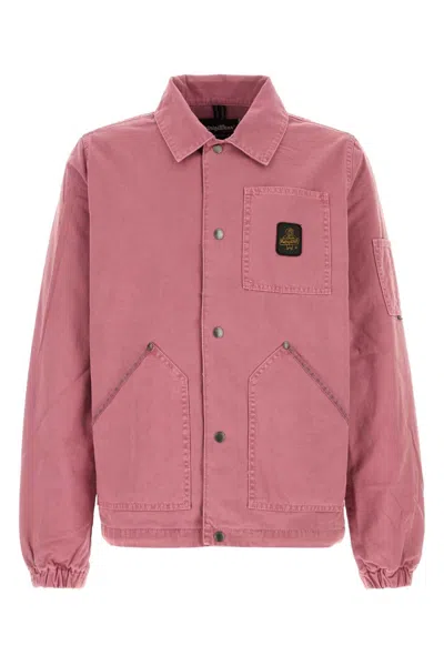 Refrigiwear Dark Pink Denim Tabbs Jacket