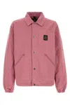 Refrigiwear Dark Pink Denim Tabbs Jacket In Rose