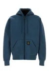 Refrigiwear Denim Blue Cotton Blend Frankie Sweatshirt In Blue