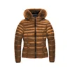 Refrigiwear Elegant Padded Down Jacket With Fur Hood