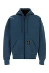 Refrigiwear Denim Blue Cotton Blend Frankie Sweatshirt In Blue