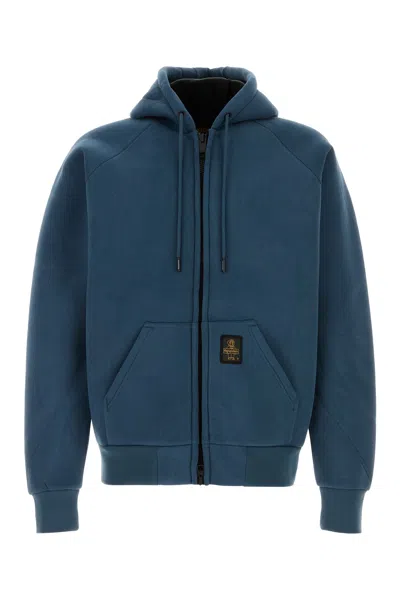 REFRIGIWEAR REFRIGIWEAR DENIM BLUE COTTON BLEND FRANKIE SWEATSHIRT