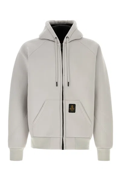 REFRIGIWEAR REFRIGIWEAR LIGHT GREY COTTON BLEND FRANKIE SWEATSHIRT