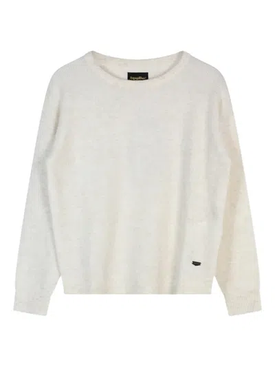 Refrigiwear Francy Crew-neck Boat-neck In White