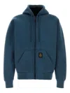 Refrigiwear Denim Blue Cotton Blend Frankie Sweatshirt In Blue