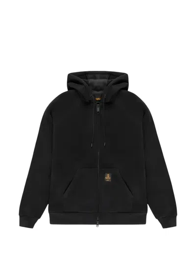 Refrigiwear Frankie Logo-patch Hoodie In Black