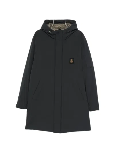 Refrigiwear Hooded Logo-patch Jacket In Blue