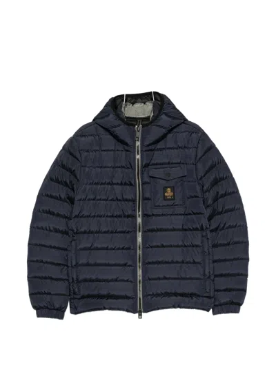 Refrigiwear Hunter Quilted Hooded Jacket In Blue