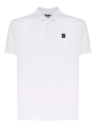Refrigiwear Logo-patch Cotton Polo Shirt In White