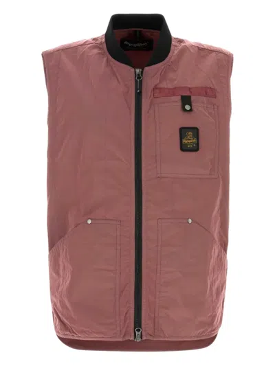 Refrigiwear Logo-patch Gilet In Rosa